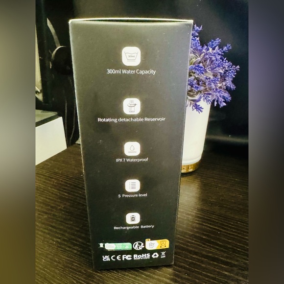 H2O Dental Flosser Teeth, 5 Modes Rechargeable Waterproof Orthopedic Cleaner - Picture 9 of 10